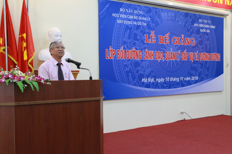 Bế giảng lớp bồi dưỡng lãnh đạo, quản lý cấp Vụ và tương đương 2019